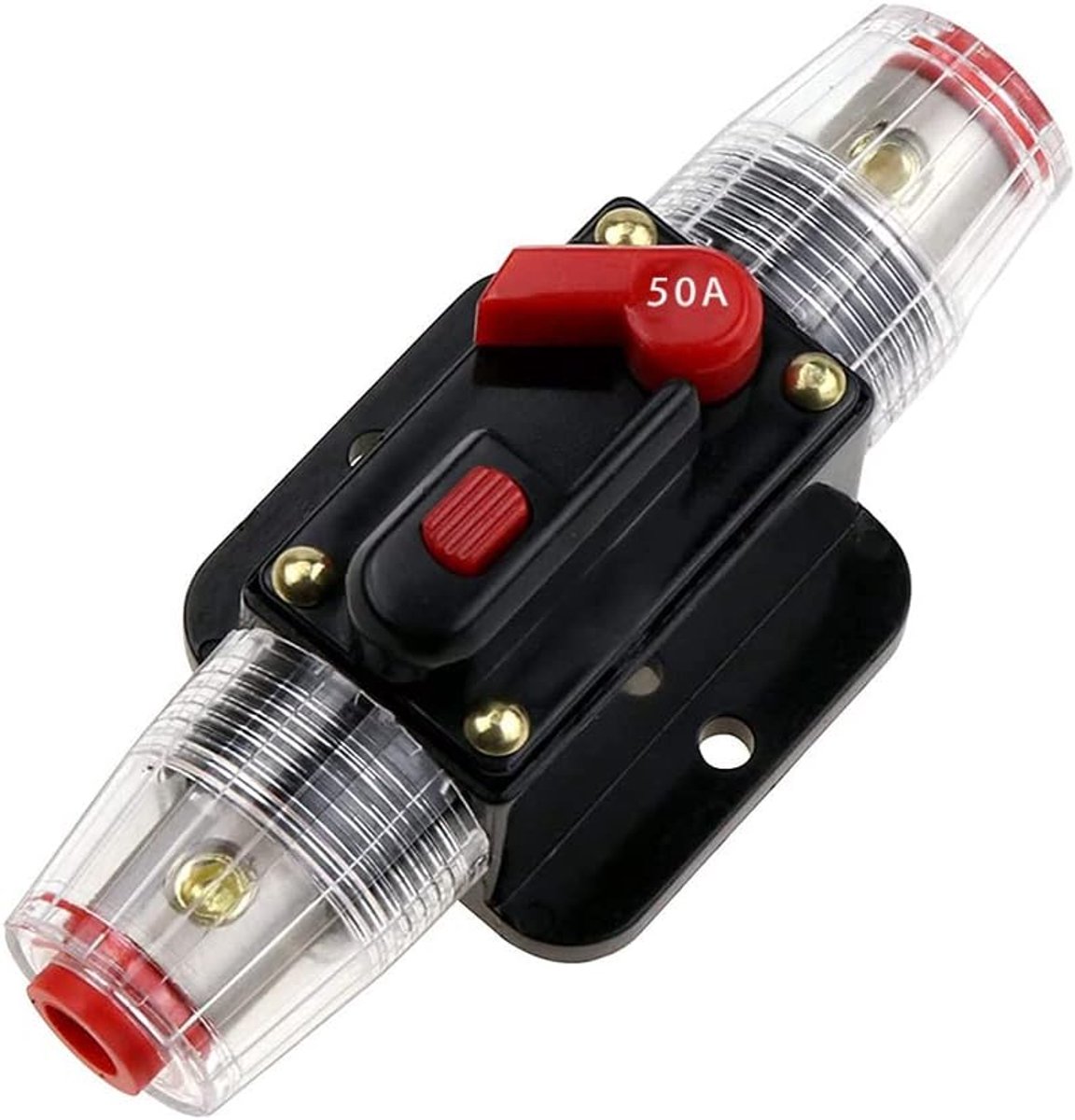 Circuitbreaker 50 Amp - Handmatige reset - Voorkomt stroompieken - Geschikt voor auto en boot - ShopVlot