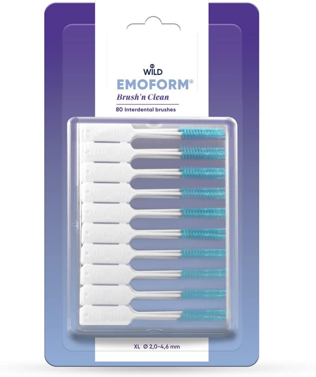 Interdentale borstels XL 2-4.6 mm - zonder metaal en latex - met natriumfluoride - optimale reiniging - ShopVlot