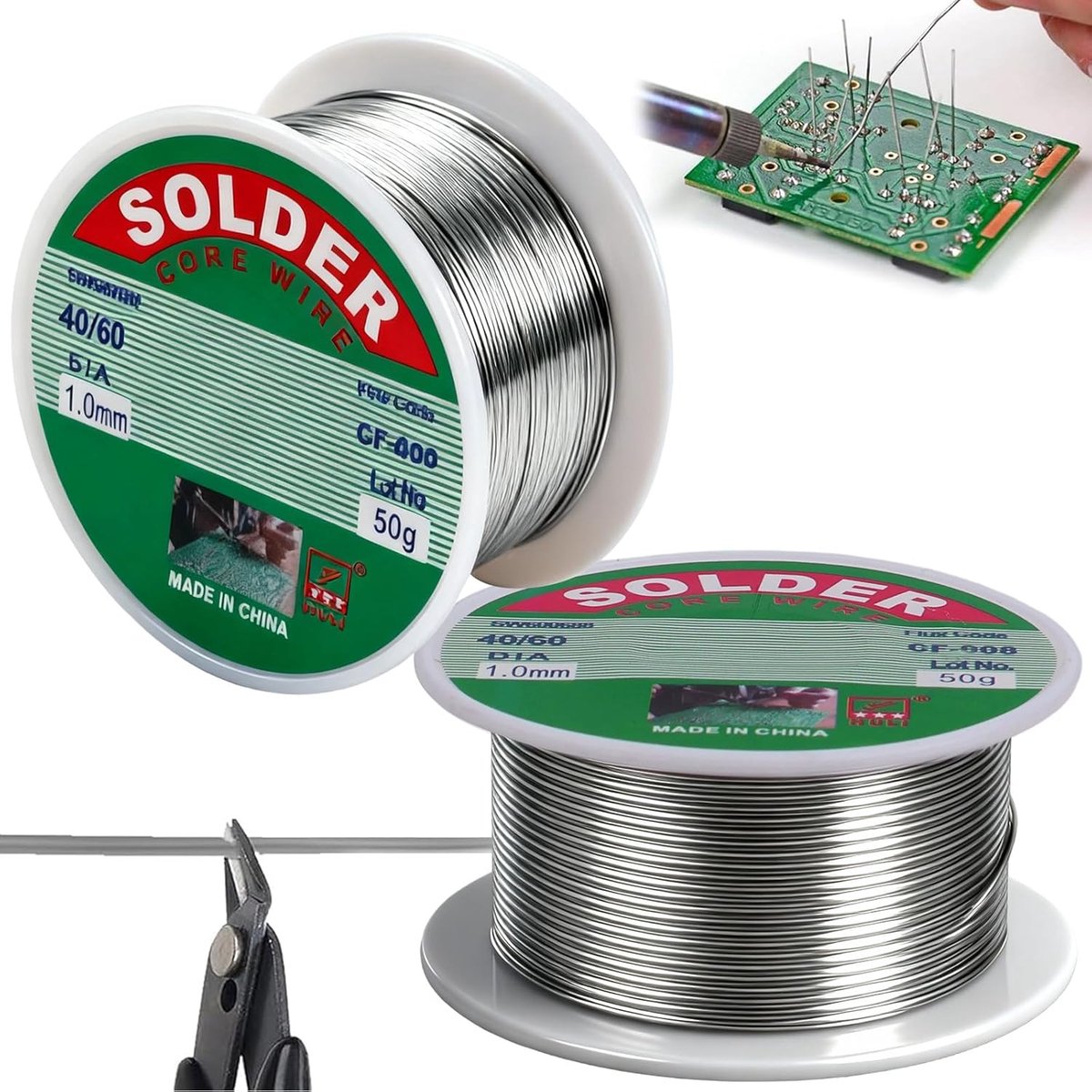 Solderdraad 1 mm - loodvrij - colofoniumkern - ideaal voor elektronica reparatie - ShopVlot