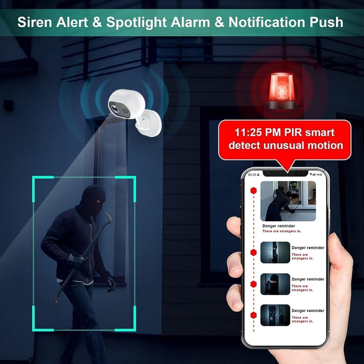 Beveiligingscamera 1080p - Plug-in model - Bewegingsdetectie - Ideaal als babyfoon - ShopVlot