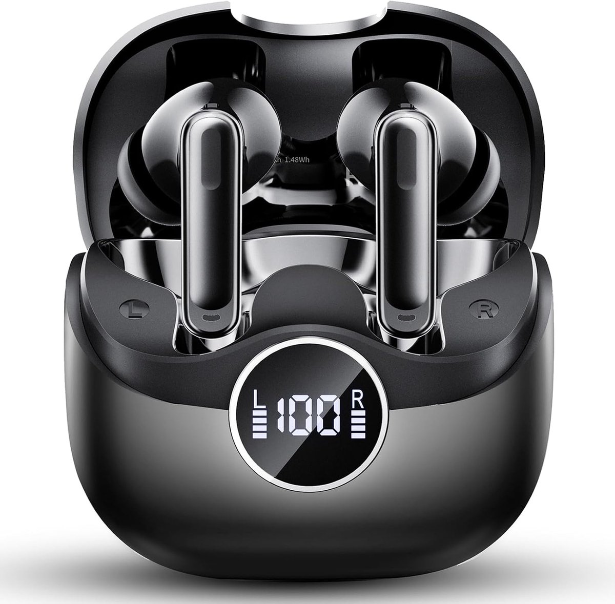 Draadloze hoofdtelefoon - in-ear - Bluetooth 5.4 - ANC/ENC ruisonderdrukking - 8 uur speeltijd - ShopVlot