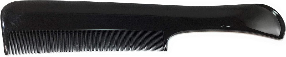 Lice kam 18,5 cm - Zwarte gripkam - Fijne tanden - Optimale grip voor eenvoudig gebruik - ShopVlot