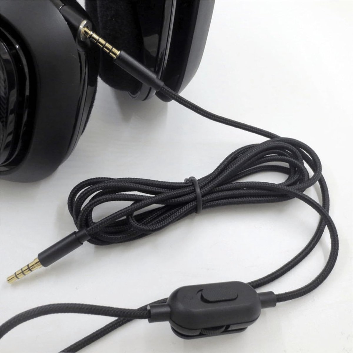 Game hoofdtelefoon audio kabel 3,5mm - 2m verlengkabel - volume controle - ideaal voor gaming - ShopVlot