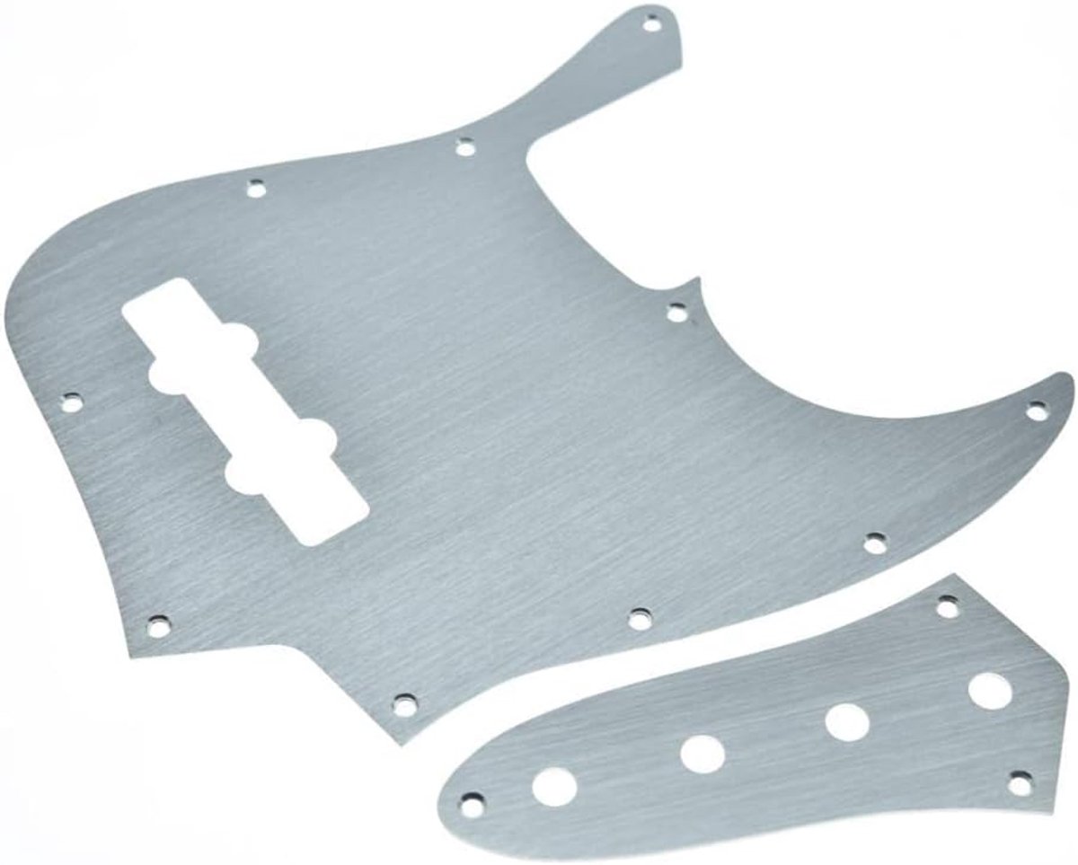 Pickguard Jazz Bass 4-Snaar - Aluminium Anodized - Metalen Controleplaat - Voor Amerikaanse/Mexicaanse Fender - ShopVlot
