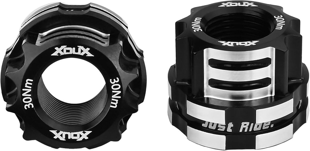 BMX asmoeren 10mm - zwart - 7075 aluminium - voor optimale kettingspanning - ShopVlot