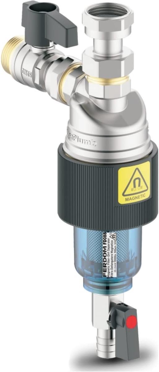 Magnetisch vuilafscheidingsfilter 3/4" - compact - efficiënte vuilverwijdering - eenvoudig te reinigen - ShopVlot