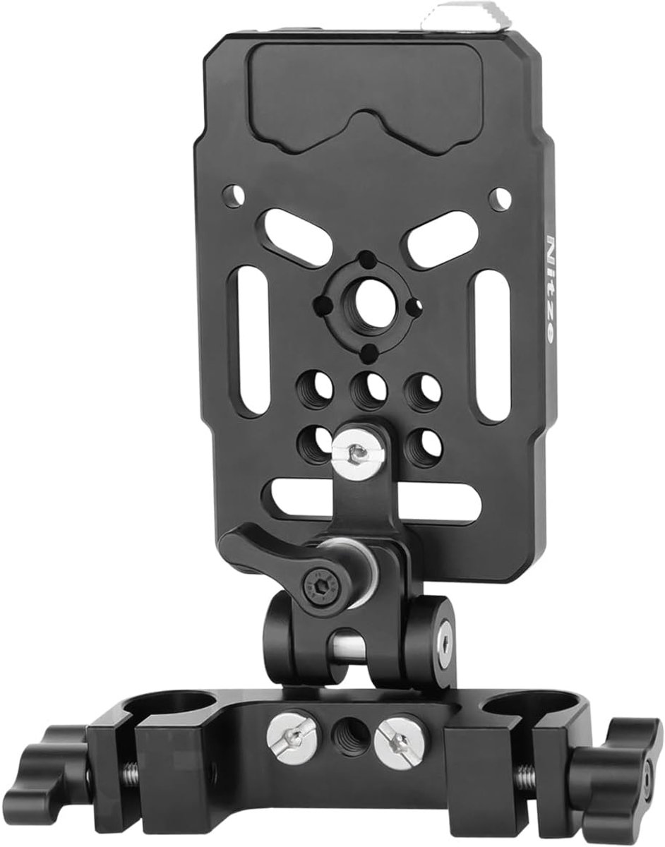 V Mount batterijplaat met 15mm stangklem - aluminium legering - verstelbare arm - ideaal voor DSLR camera - ShopVlot