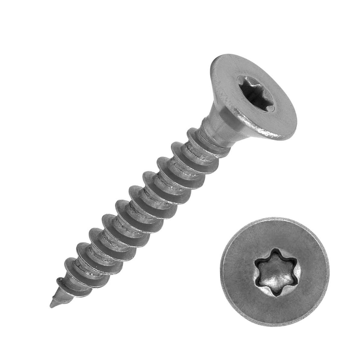 Spaanplaatschroeven 4 x 50 mm - RVS A2 Torx - Volledige draad - Voor houtverbindingen - ShopVlot
