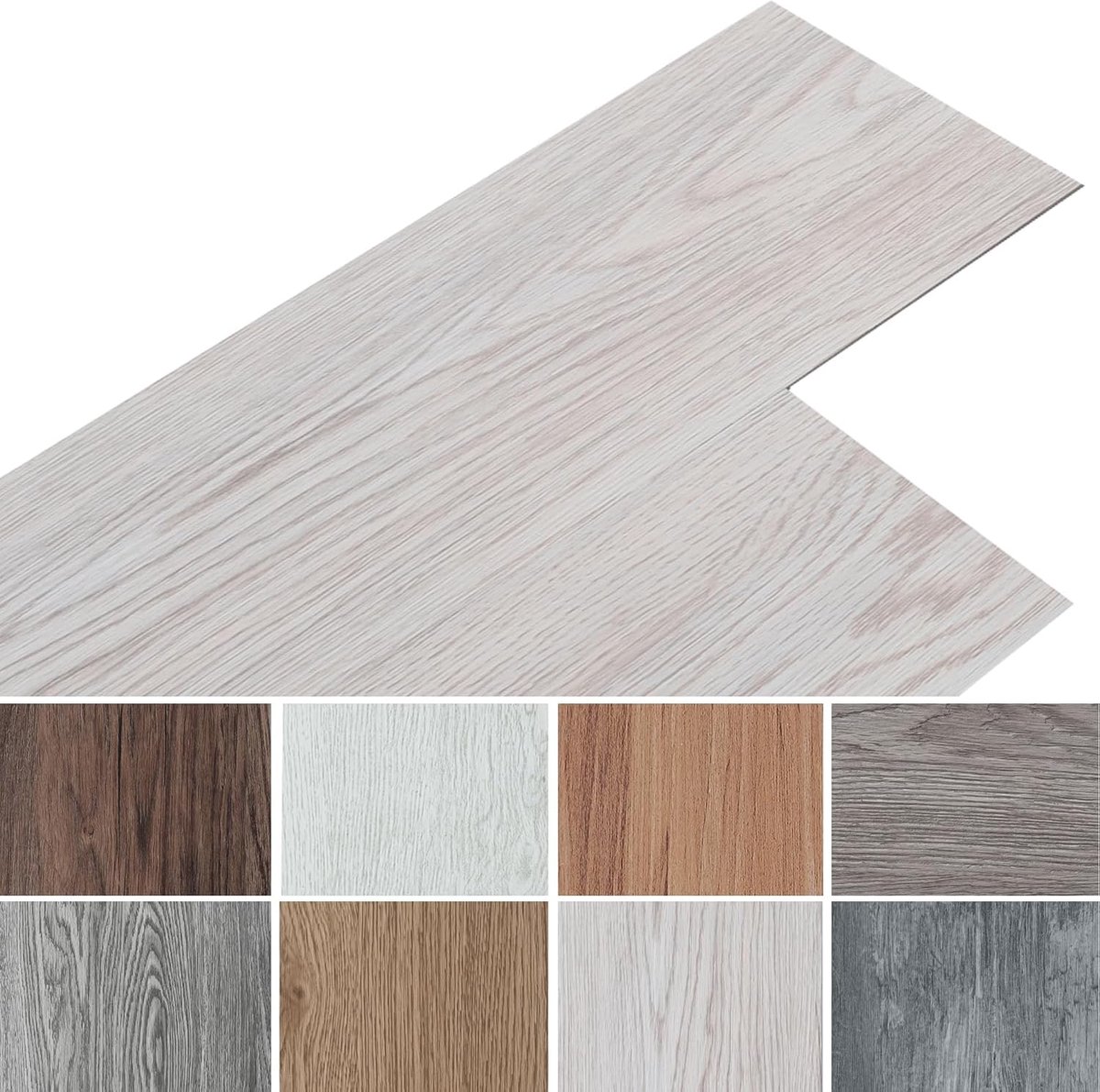PVC vloerbehang 36 stuks - zelfklevend vinyl - waterdicht - ideaal voor keuken of woonkamer - ShopVlot