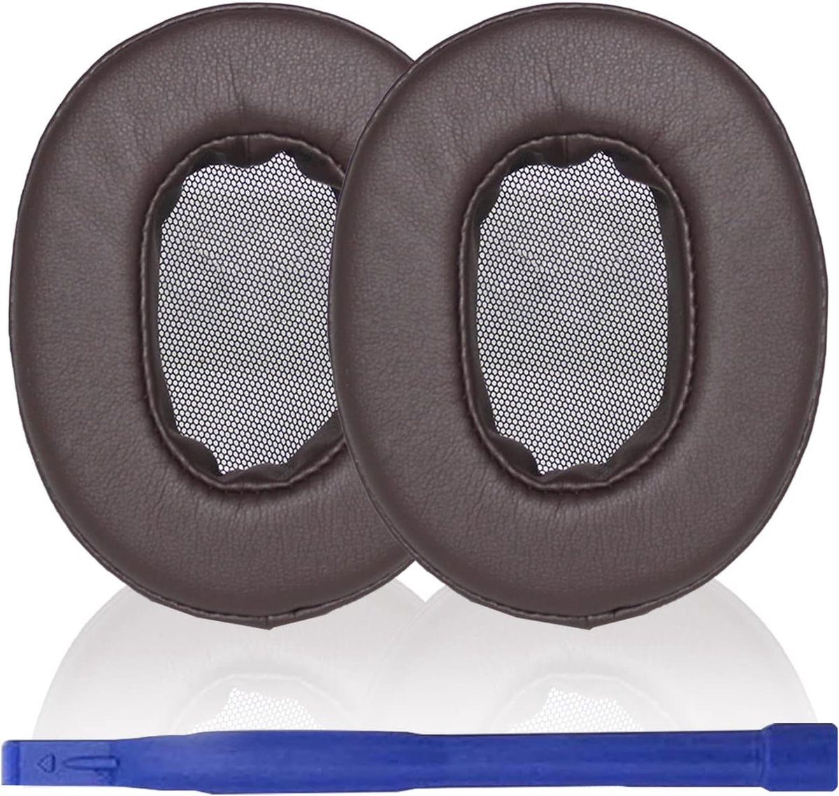 Earpads vervangbaar voor Sony MDR-1A - donkerbruin - comfortabele eiwitleer en traagschuim - eenvoudig te installeren - ShopVlot
