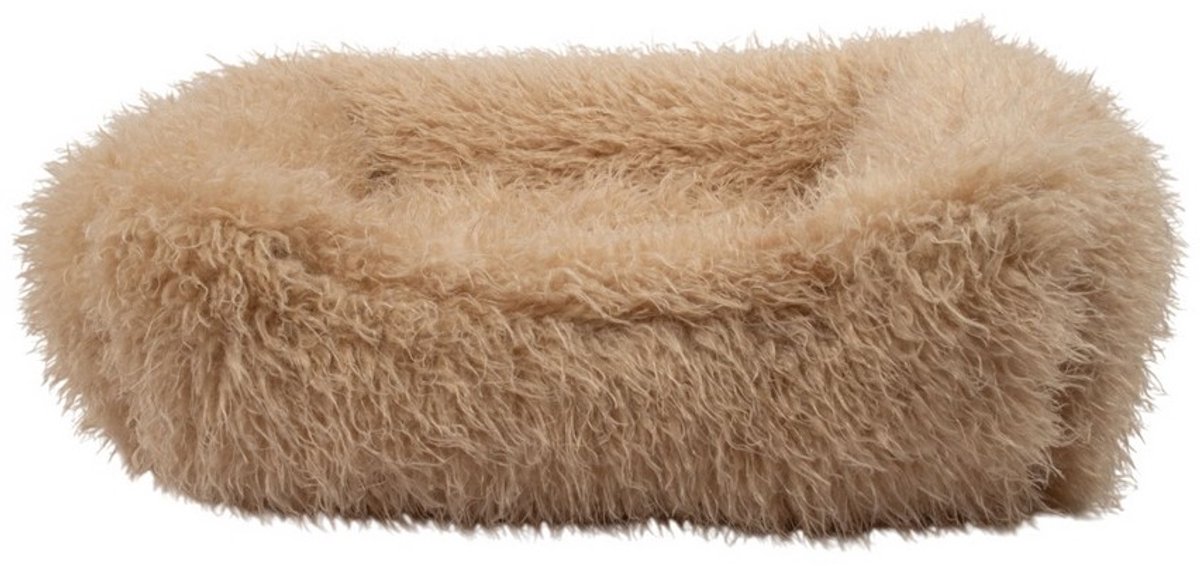 Dierenmand M tibetan lamb beige 65x50x20cm