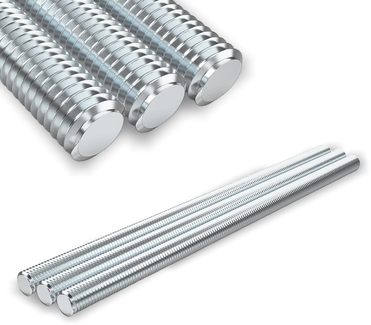 Draadstang M8 x 300mm - RVS 304 - Sterk en duurzaam - Ideaal voor bevestigingen - ShopVlot