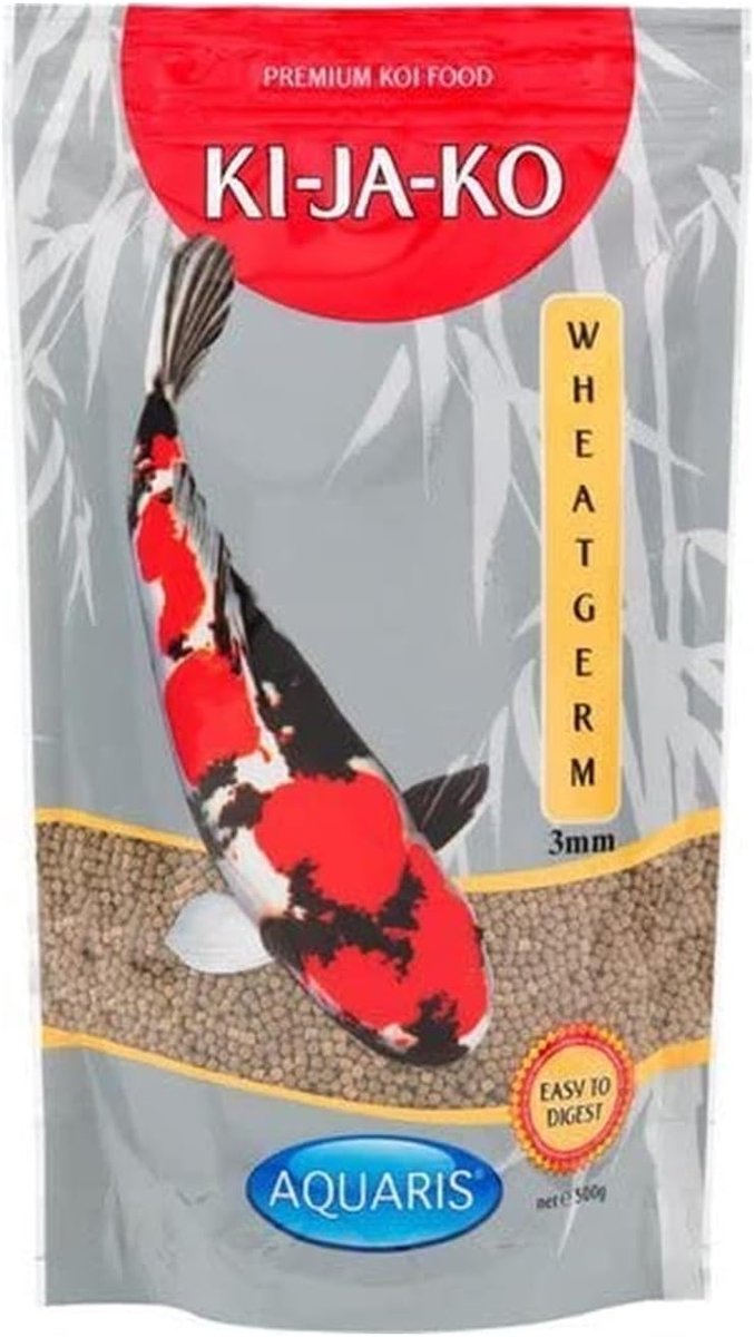 Koi voer Wheatgerm 500 g - hoog in tarwekiem - voor lente en herfst - behoudt hoge vitaliteit - ShopVlot