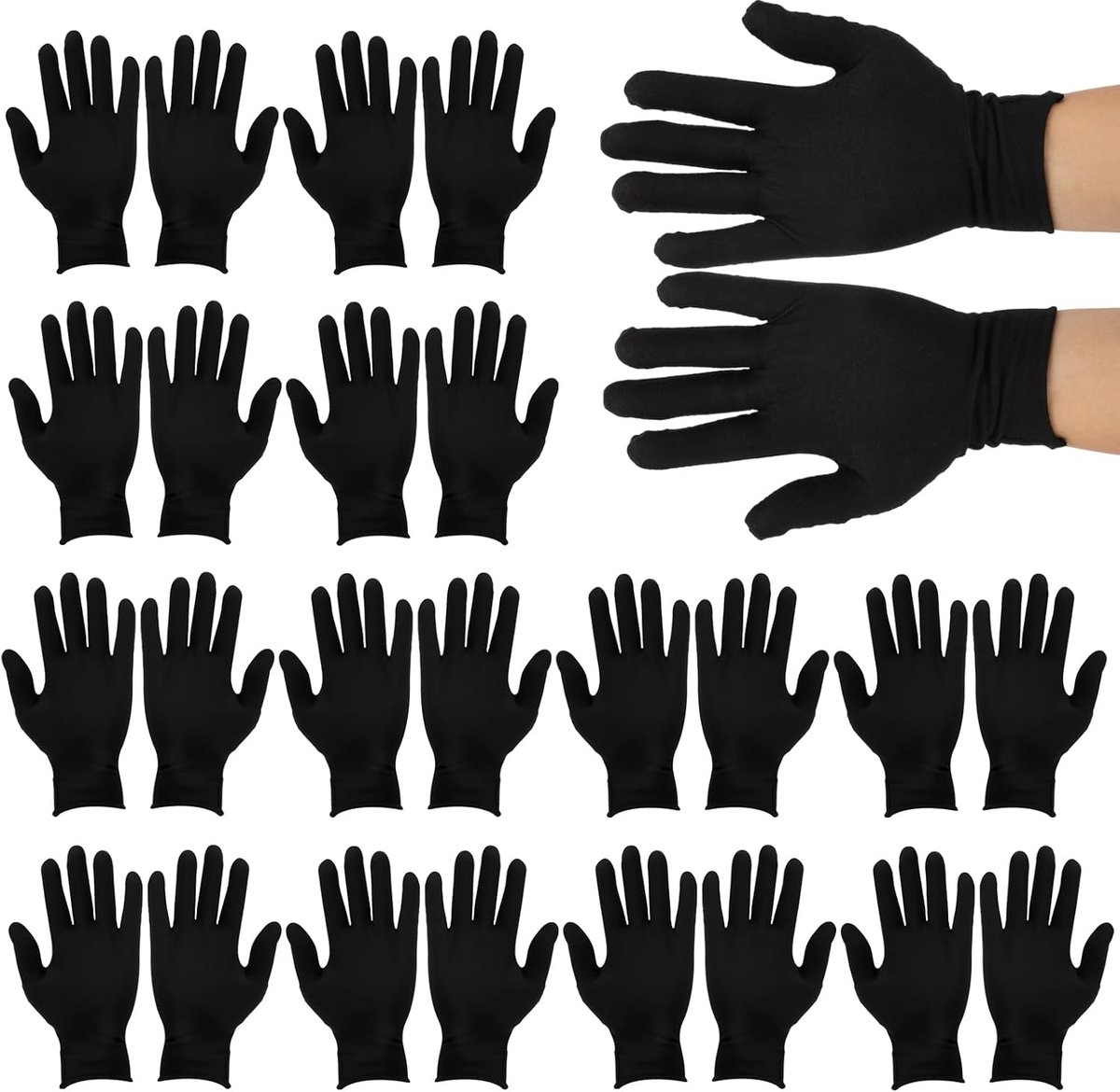 Katoenen handschoenen voor droge en gevoelige huid - ademend - comfort dag en nacht - ideaal voor handverzorging - ShopVlot