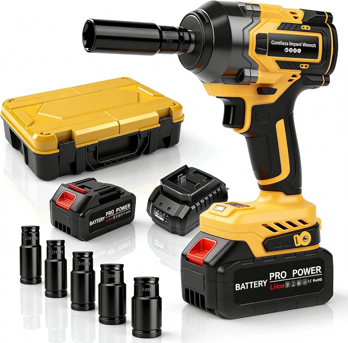 Accu slagschroevendraaier 650 Nm - 1500 mAh batterij - 4 snelheden - ideaal voor auto- en bouwprojecten - ShopVlot