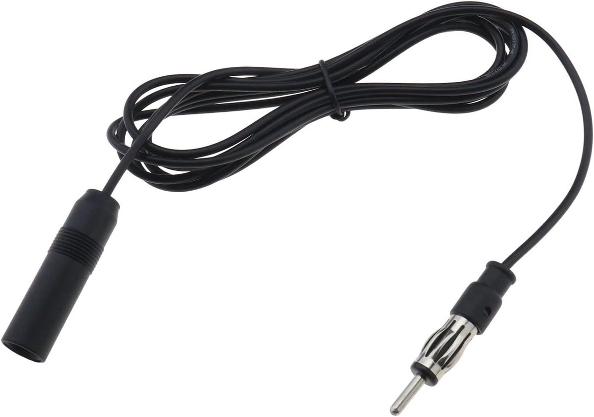 Autostereo FM AM Radio Antenne Extensiekabel 3m - DIN Plug Connector - 75 Ohm Impedantie - ShopVlot