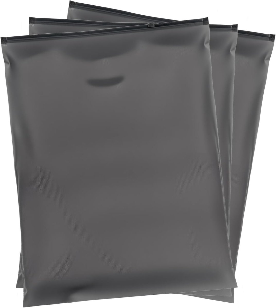 Ritszakken voor kleding 35x45cm - grote herbruikbare ritszakken - zwarte kleur - ideaal voor organisatie - ShopVlot