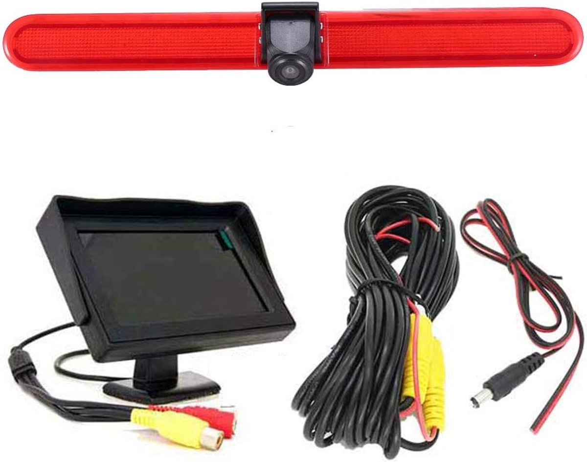 Achteruitrijcamera HD - 170° kijkhoek - Verstelbare hoek - Ideaal voor caravans en campers - ShopVlot