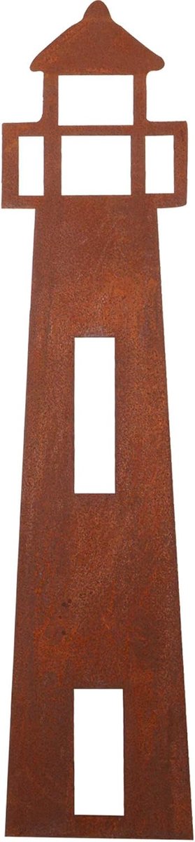Tuinsteker grote roestplug - modern design - weerbestendig - perfect voor buitendecoratie - ShopVlot