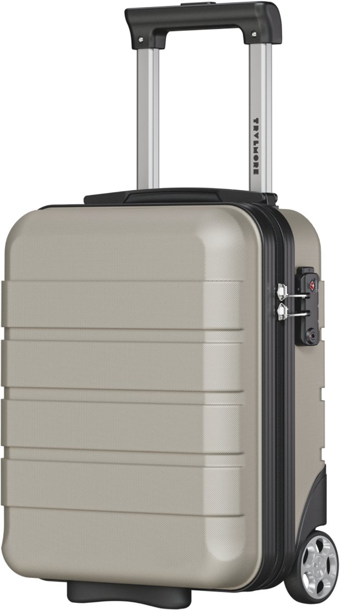 TRVLMORE Handbagagekoffer - 40x30x20 cm - Underseater - 24L - TSA-slot - 2 Wielen - Champagne