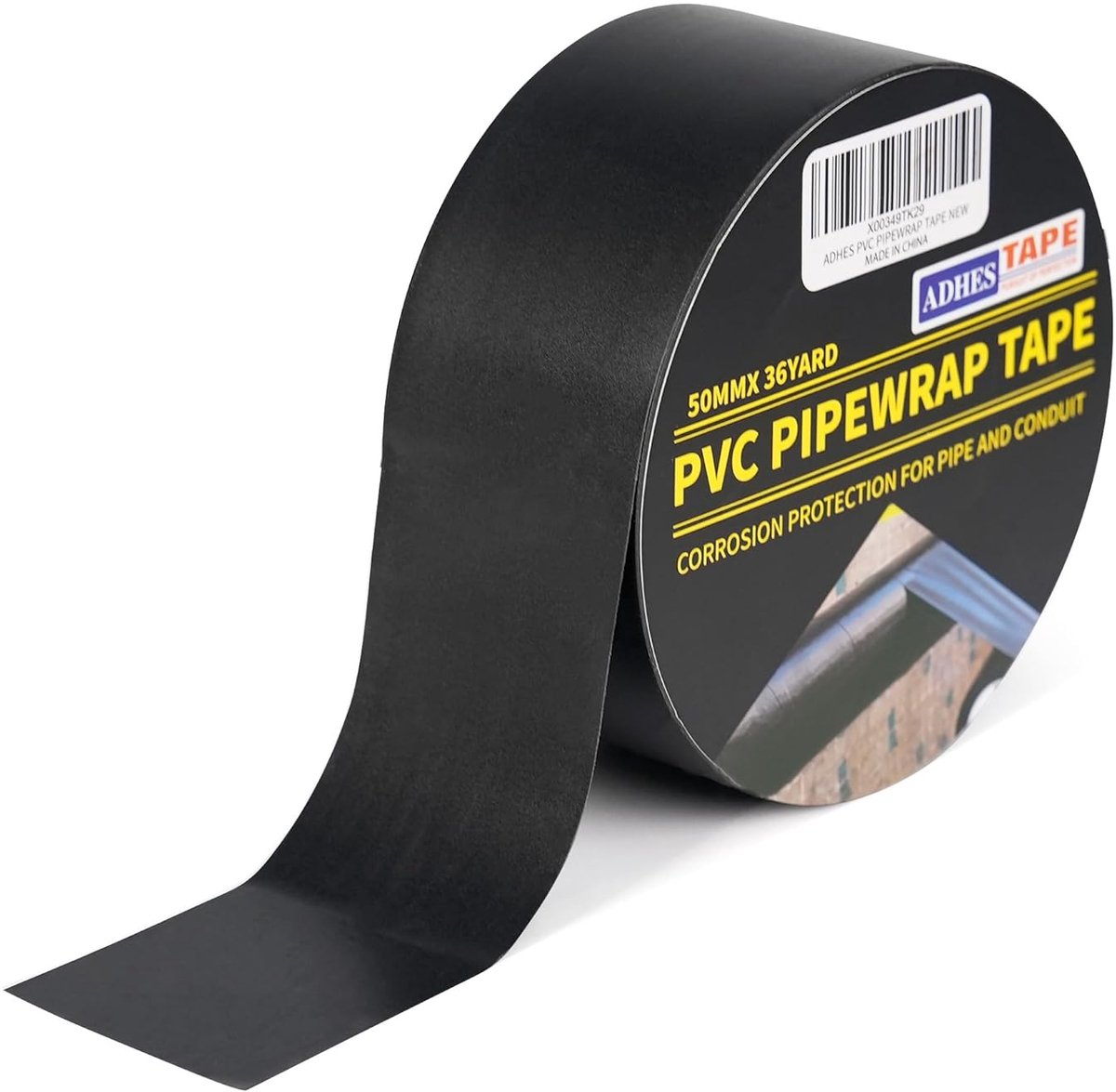 Duct tape 50mm x 33m - PVC - weerbestendig - ideaal voor het markeren van gevaren - ShopVlot