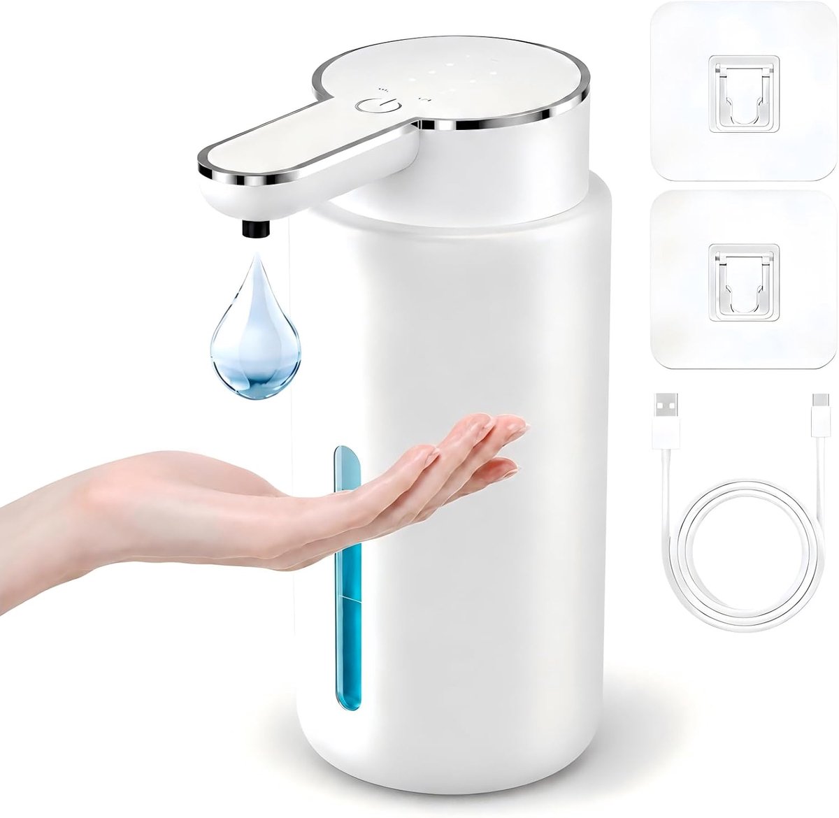 Automatische zeepdispenser - sensor - modern design - hygiënisch gebruik - ShopVlot
