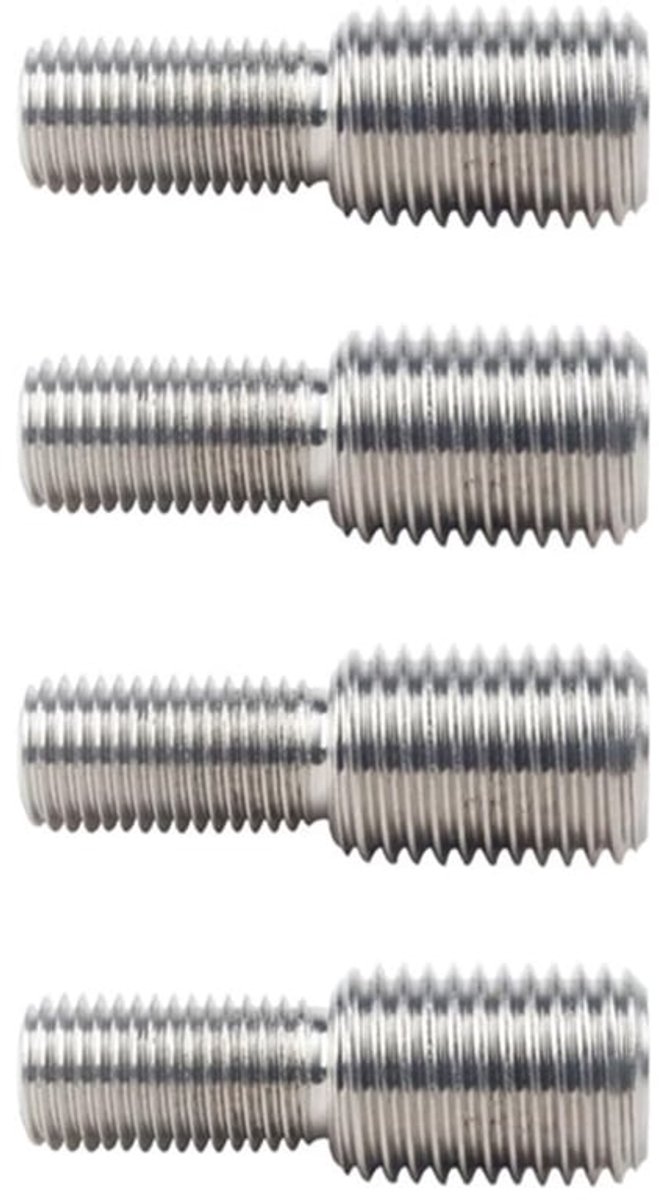 M6*20 tot M8*20 Reductie Metrische Draad Adapter, 4 stuks RVS Dubbele End Schroefbout Met Schroefdraad Voor Bouw, Meubels, Auto