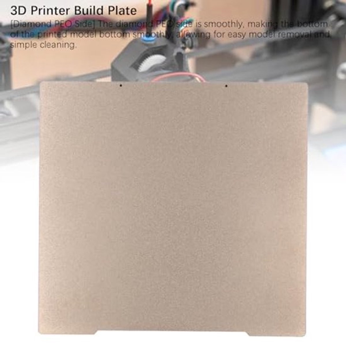 Dubbelzijdige PEI PEO-bouwplaat voor Prusa I3 MK3 voor MK3S voor MK4 3D-printermodellen, 254 x 241 mm flexibele PEO PEI-veerstalen plaat, 3D-printerbedplatform