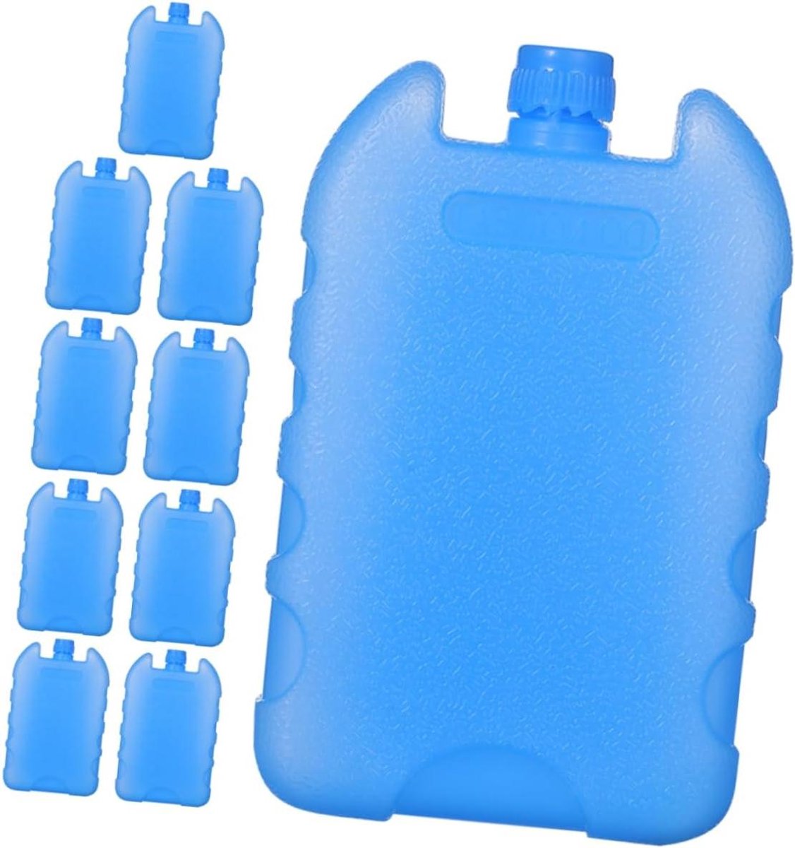Koelelementen - IJsblokjes Vriezerblokken - Eten Koel Houden - Lekvrij Ontwerp - 10 Stuks - Blauw
