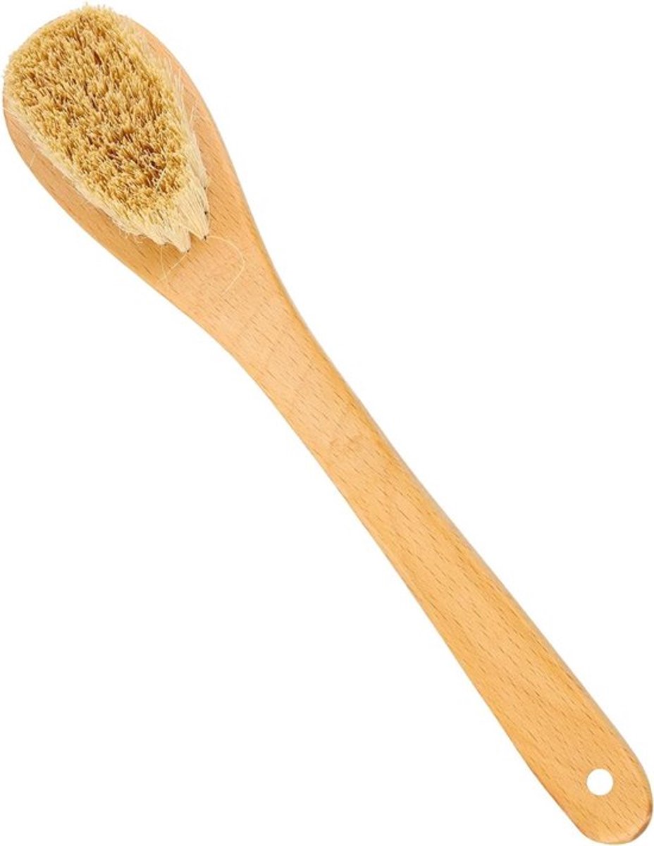 Milieuvriendelijke Houten Afwasborstel van 25 cm voor Platen en Kookplaten - Duurzame Keukenborstel van Beukenhout met Sisalharen