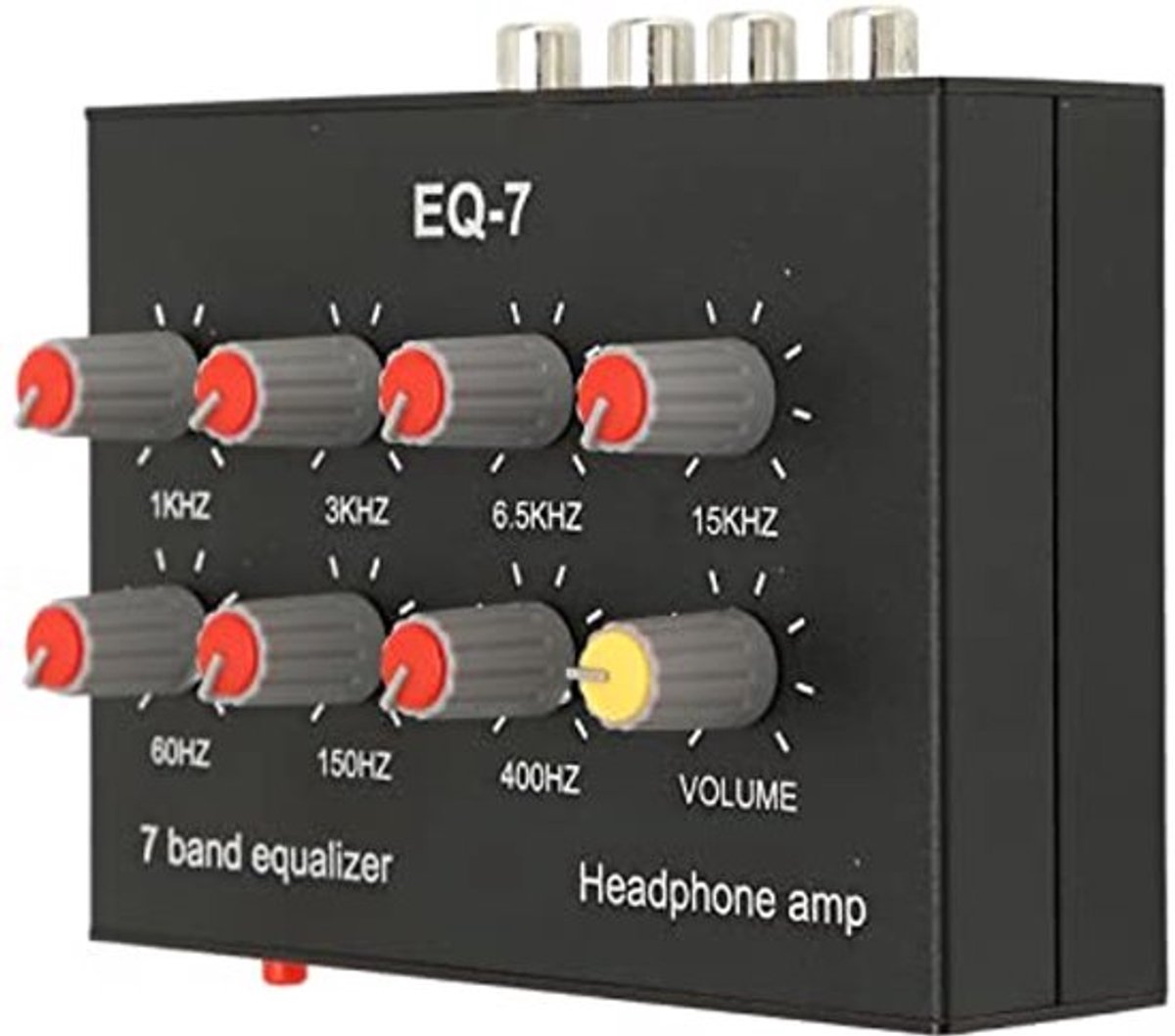 7-Band Sound Sequalizer, Output Input, 12dB High Bass Adjustment, Two-Channel Digital Equalizer, 3.5 Mm Interface, voor Opname, Streaming, Podcasting