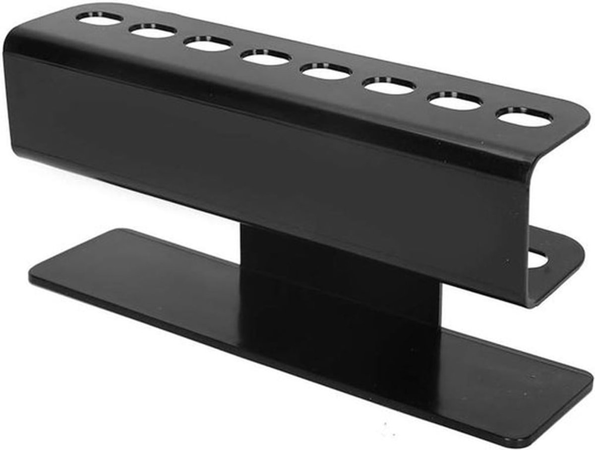 Set van 8 acryl pincethouders en standaard voor wimperverlenging, met display-opslag voor overzichtelijke en professionele pincetorganisatie