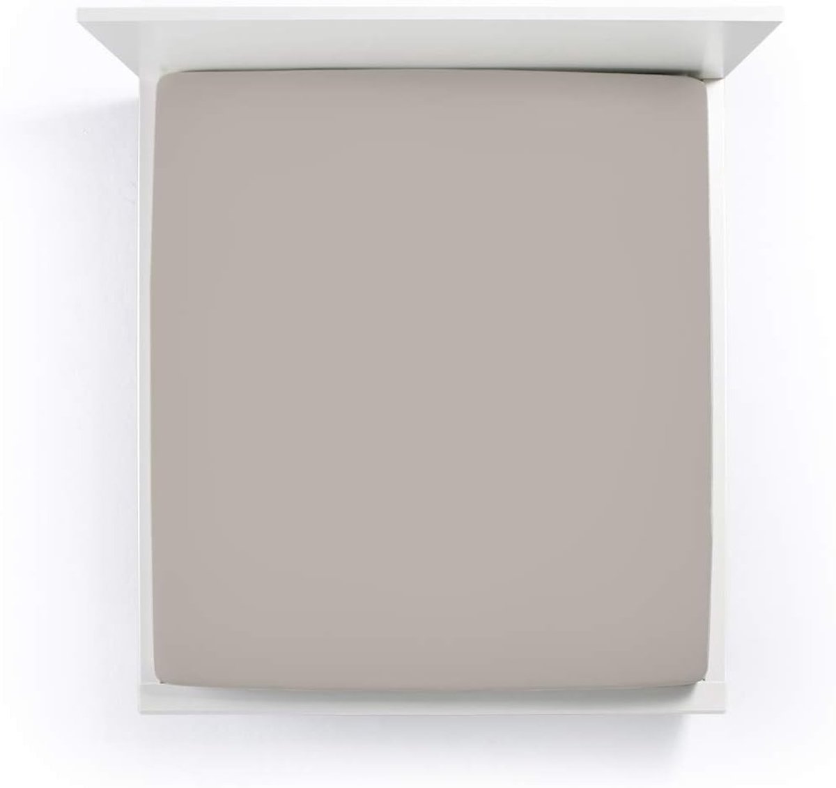 Fitted sheet Bella Donna single jersey - uni design - geschikt voor waterbed - non-iron - SnelShoppen