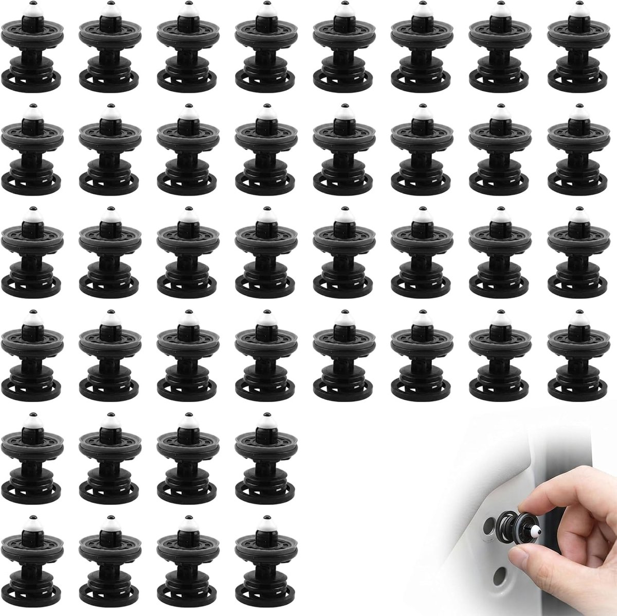 40 stuks deurbekleding bevestigingsclips 7L6868243, autobekleding clips, kunststof klemmen, compatibel met 5, 6, 7, binnenbekleding, montageset
