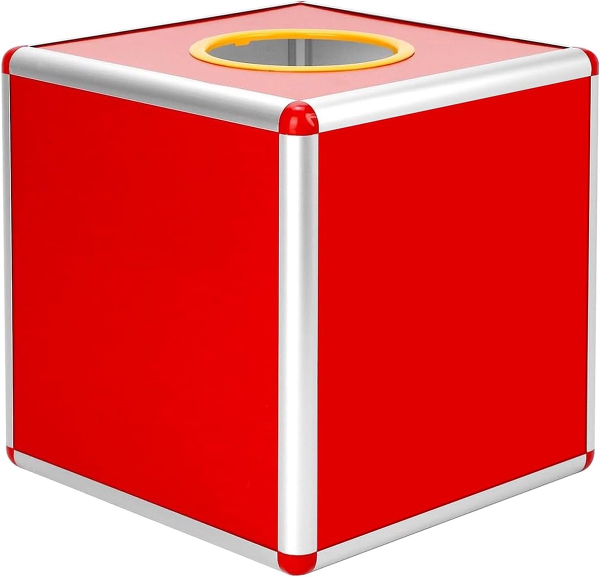 25 cm, loterijdoos, loterijdoos, loterijdoos, loterijdoos van aluminiumlegering, voor sweepstakes, stem, donatie