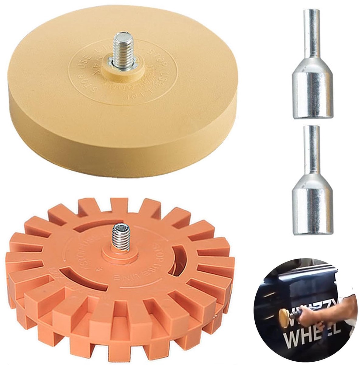 2 stuks foliegum voor accuschroevendraaiers, foliegum, gumschijf, foliegum, accuschroevendraaier, gum voor accuschroevendraaier, gum, accuschroevendraaier, sticker gum
