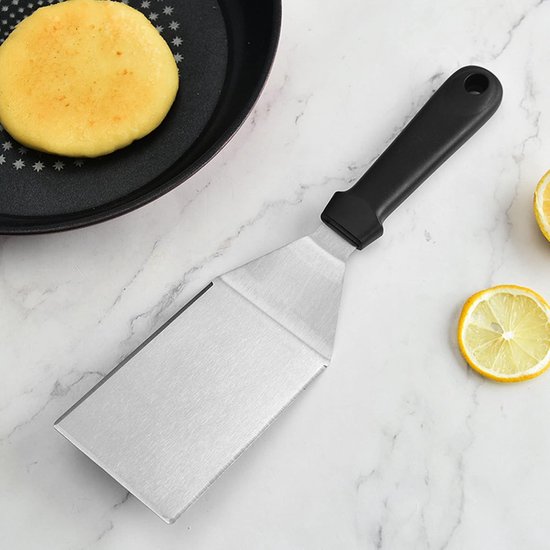 Spatels, Braadspatel en Braadlift voor Binnen en Buiten, Roestvrij Staal Gebruiksvoorwerpen Geweldig voor BBQ Grill Flat Top — afbeelding 4