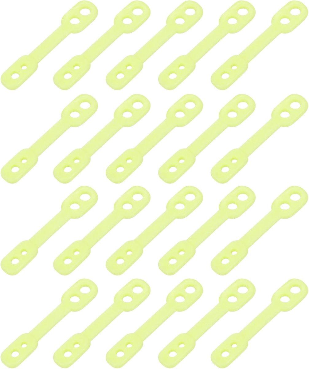 20 stuks kledinghangers, winddicht, kunststof strips, haken, antislip, uitschakelen, winddicht, vaste gesp, valbescherming, strepen, haken, bevestiging voor buiten, binnen, groen