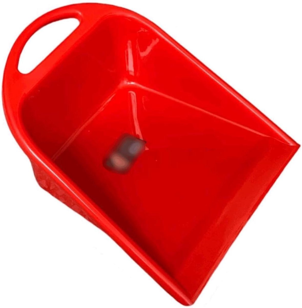 Kunststof Stoffer - Handstoffer Blik - Huis Schoonmaken - Grote Capaciteit - 28 x 21.5 x 13 cm - Rood