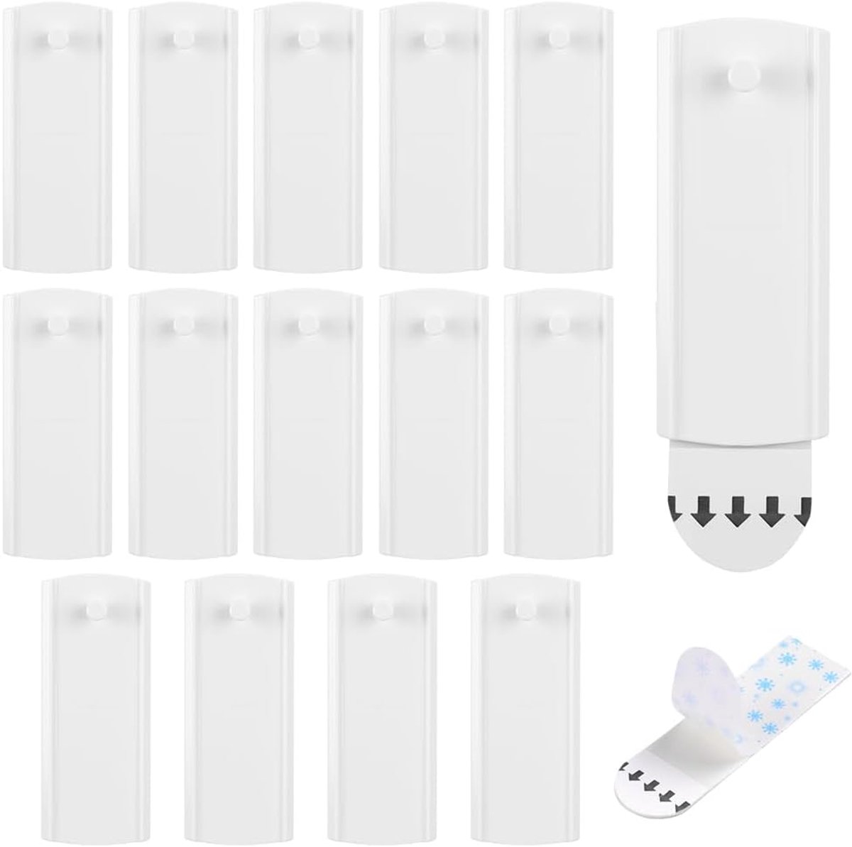 Universele Lijstenhanger, Schilderijhaken Zonder Spijkers, Verwijderbaar, 14 Schilderijhangers, 24 Verwijderbare Plakstrips, Schadevrije Schilderijhaken, Stevige Lijsten en Wanddecoraties