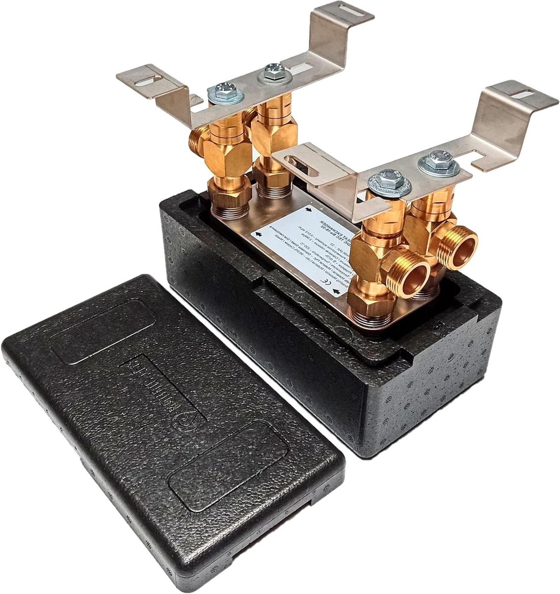 Warmtewisselaar Platen - Verwarmer Isolatie - Verwarmingssystemen Installeren - 32 Platen Roestvrij Staal - 220 x 90 x 80 mm