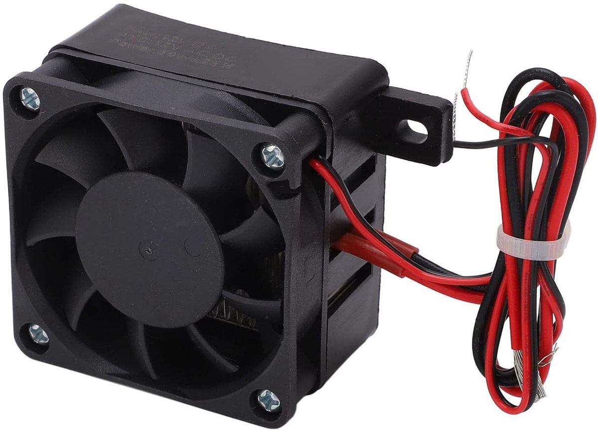 Mini PTC ventilatorkachel 12V 50W - compact ontwerp - keramische thermostaat - snel en efficiënt verwarmen - ShopVlot