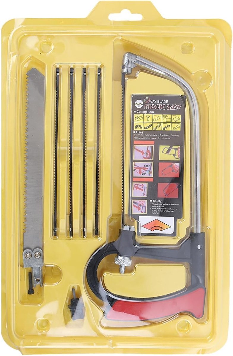 Handzaag Set - Multifunctionele HSS Stalen Bladen - Interchangeable Blades - Ideaal voor Houtbewerking - ShopVlot