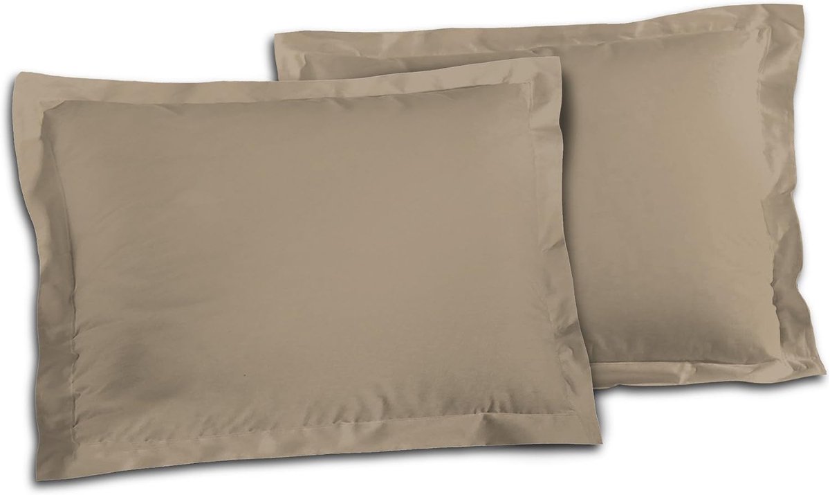 Kussenhoezen set van 2 - 50 x 70 cm - 100% katoen - hoogwaardig en onderhoudsvriendelijk - ShopVlot