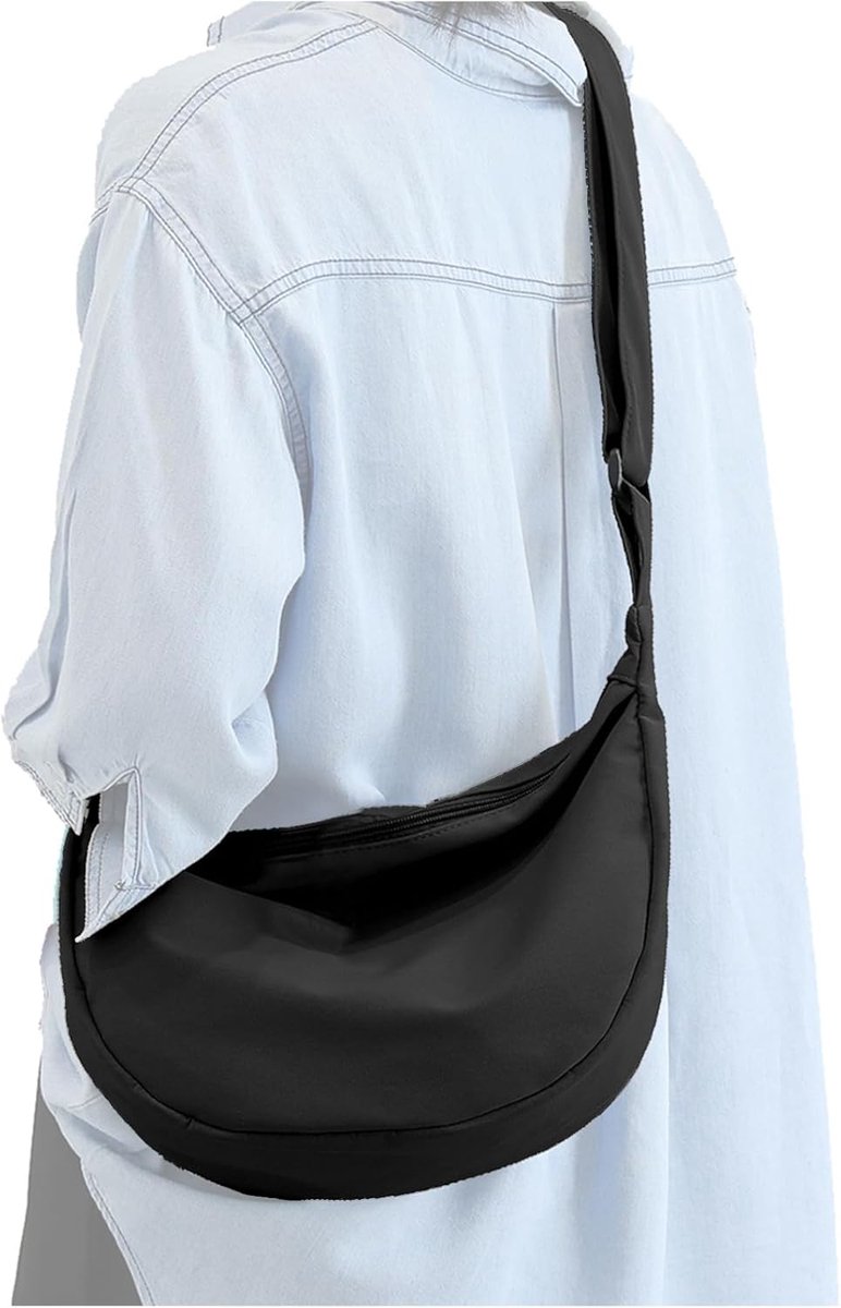 Xkb Nylon Crossbody Halve Maan Tas