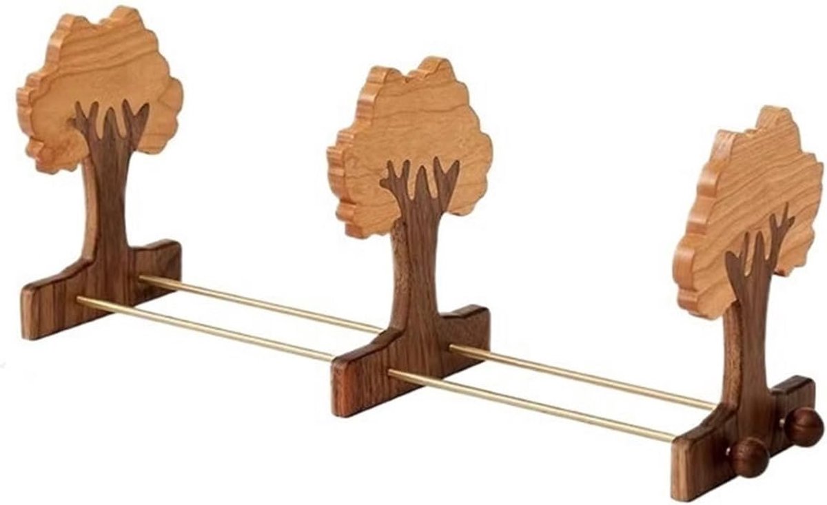 Boekenkast Eenvoudige boom Open dubbele zone boekenplank Intrekbare houten desktop opbergplank for thuis