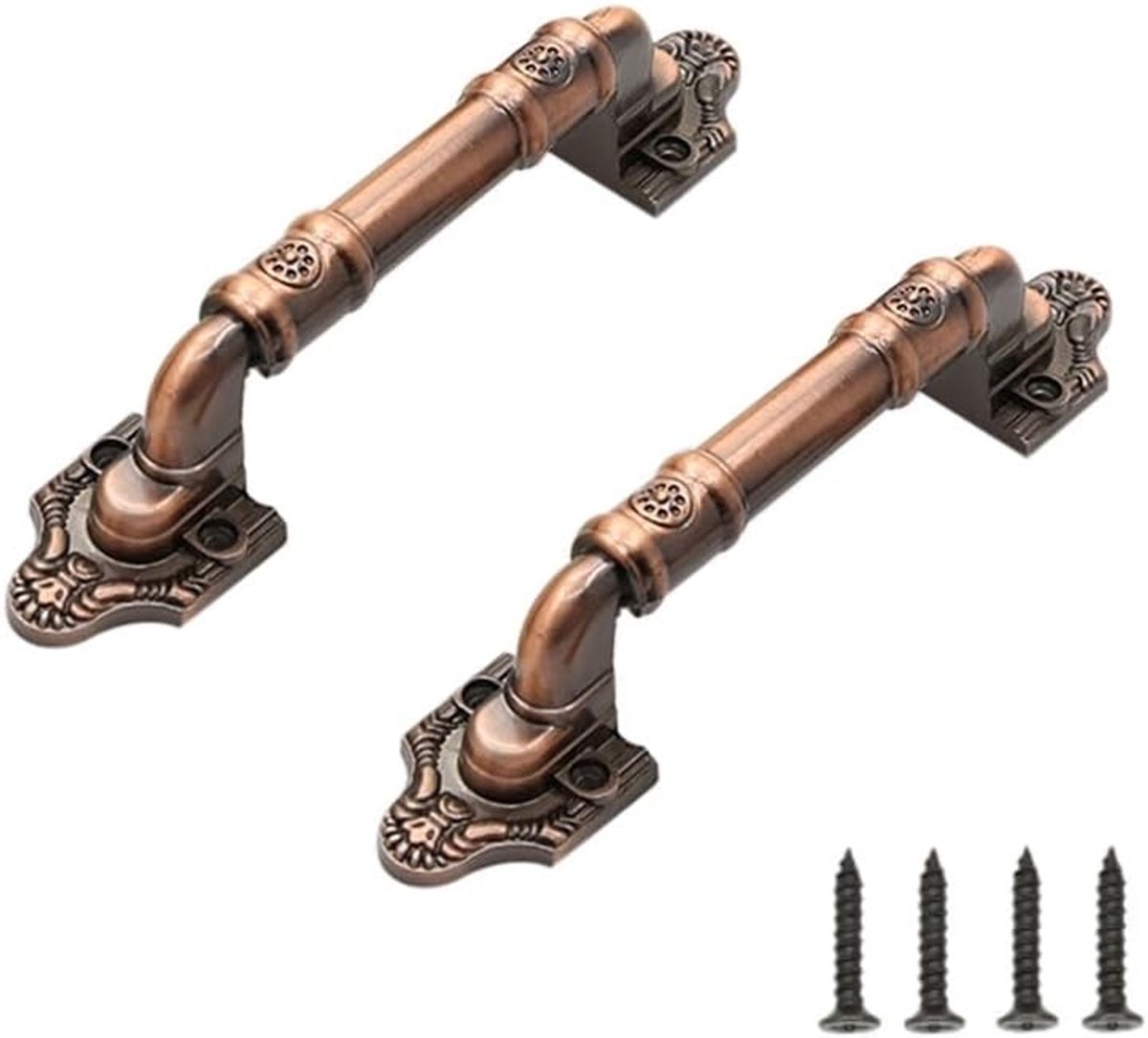 2 Stuks Schuifdeur Trekgreep voor Houten Tuin Gate Schuur Kast Deur Grote Houten Deurklink Antieke Ijzeren Deuren Vintage Deurklink 160mm
