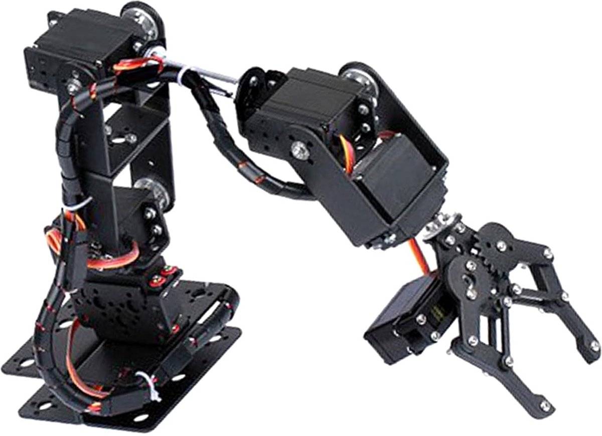 6DOF Robot Mechanische Arm Klem Klauw Kit, DOF Manipulator Industriële Robot Onderdelen voor College Onderwijs, Gereedschap