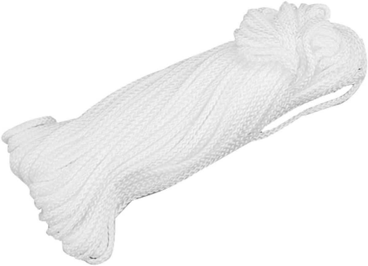 Fitted on cord 20 meter - 3 mm dik nylon lijn - duurzaam en sterk - ideaal voor bevestigen - SnelShoppen