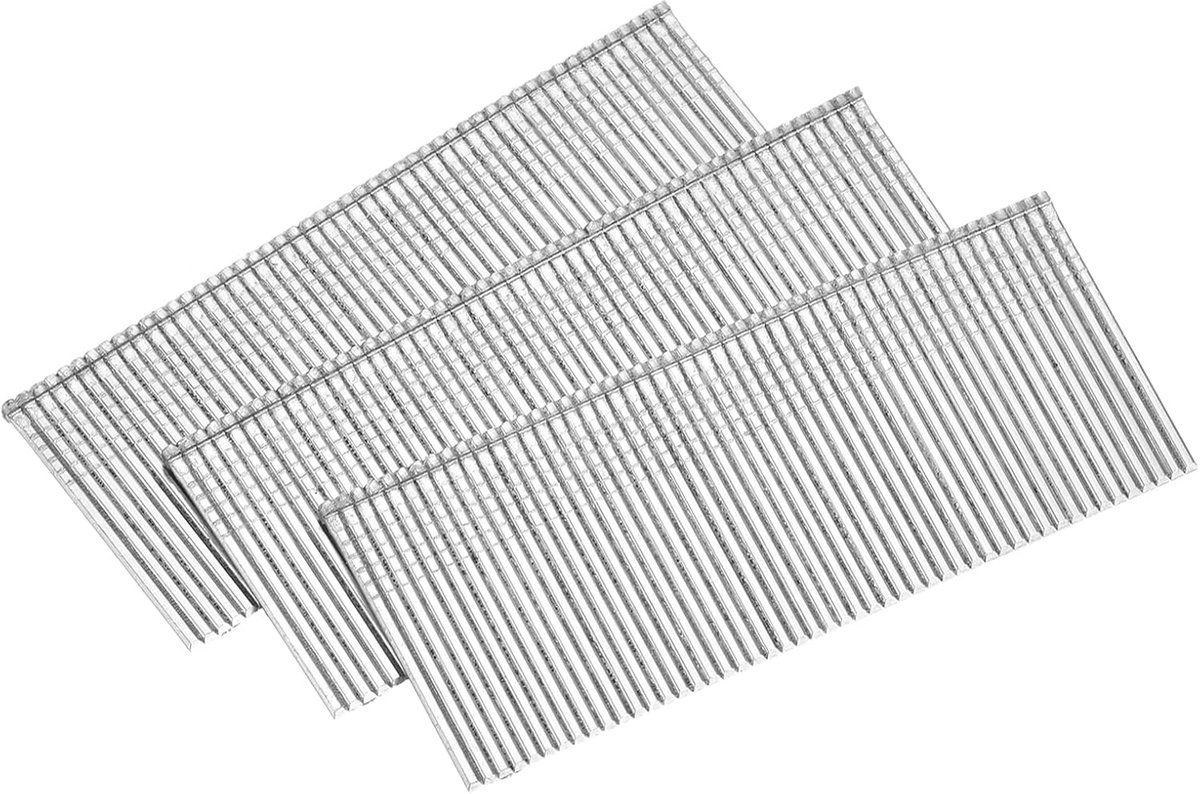 1000 stuks Brad nagels 16 gauge, lengte 2,5 - 1,5 cm, rechte nagels om te fineren, nagels van roestvrij staal 304, verzinkt voor timmerwerk en bouw, kleur zilver